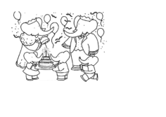 Babar Birthday Party Tv Character Tracing Worksheets Pdf, Free Vectors File